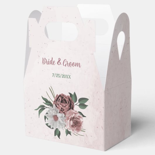 romantische Hochzeit in Rosa, Weiß und Zimt Rose Geschenkschachtel (Geöffnet)