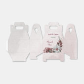 romantische Hochzeit in Rosa, Weiß und Zimt Rose Geschenkschachtel (Ungefaltet)