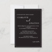 Romantische Hochzeit in Schwarz (Rückseite)