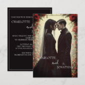 Romantische Hochzeit in Schwarz (Vorne/Hinten)