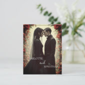 Romantische Hochzeit in Schwarz (Stehend Vorderseite)