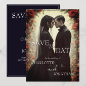 Romantische Hochzeit in Schwarz (Vorne/Hinten)