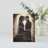 Romantische Hochzeit in Schwarz (Stehend Vorderseite)