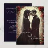 Romantische Hochzeit in Schwarz (Vorne/Hinten)