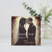 Romantische Hochzeit in Schwarz (Stehend Vorderseite)
