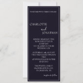 Romantische Hochzeit in Schwarz (Rückseite)