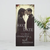 Romantische Hochzeit in Schwarz (Stehend Vorderseite)