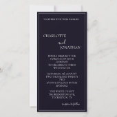 Romantische Hochzeit in Schwarz (Rückseite)