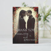 Romantische Hochzeit in Schwarz (Stehend Vorderseite)