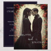 Romantische Hochzeit in Schwarz (Vorne/Hinten)