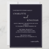 Romantische Hochzeit in Schwarz (Rückseite)