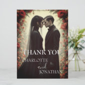 Romantische Hochzeit in Schwarz (Stehend Vorderseite)