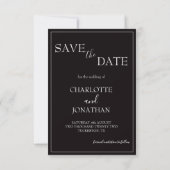Romantische Hochzeit in Schwarz (Rückseite)