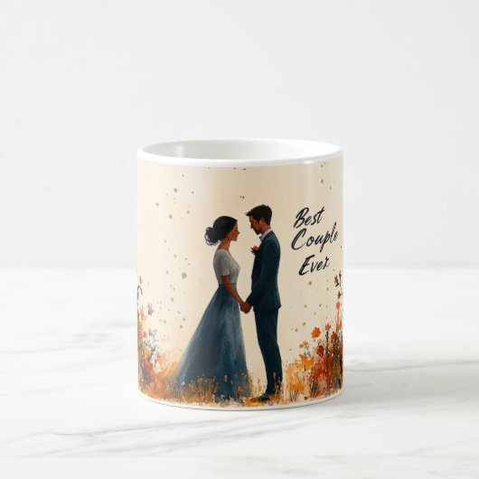 Romantische Hochzeit & Jubiläum Kaffeetasse (Mittel)