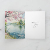 Romantische Hochzeit Karte (Innenseite)