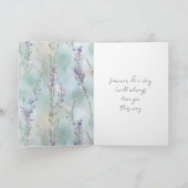 Romantische Hochzeit Lila Liebe Karte (Innenseite)