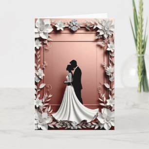 Romantische Hochzeit mit floralen Hochzeitsdetails Karte