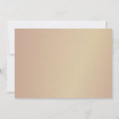 Romantische Hochzeit mit Gold und Burgund Save The Date (Rückseite)