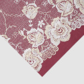 Romantische Hochzeit mit Roter Creme Seidenpapier (Ausschnitt)