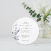 Romantische Hochzeit mit Wasserfarben Einladung (Stehend Vorderseite)