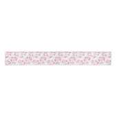 Romantische Hochzeit mit weißem Rosa Glitzer Ripsband (Vorderseite)
