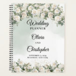 Romantische Hochzeit mit weißer Rose und Grün Planer<br><div class="desc">Ah, die Boho White English Rose Green Eucalyptus und Gold Wedding Stationery Collection erfassen wirklich das Wesen von whimsical Charme und Eleganz. Die zarten Rose in Weiß sind mit grünen Eukalyptus-Blätter verwoben und mit luxuriösen Golddetails versehen. Jedes Stück in dieser Kollektion strahlt eine natürliche und ätherische Schönheit aus, die perfekt...</div>