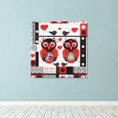 Romantische Hochzeit oder Valentindruck mit Text Leinwanddruck (Insitu (Holzboden))