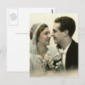 Romantische Hochzeit Postkarte (Vorne/Hinten)