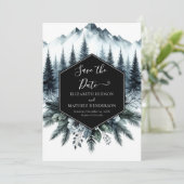 Romantische Hochzeit Save The Date (Stehend Vorderseite)