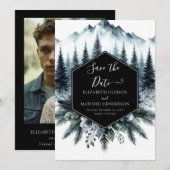 Romantische Hochzeit Save The Date (Vorne/Hinten)