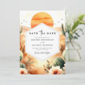 Romantische Hochzeit Save The Date (Stehend Vorderseite)