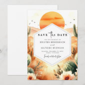 Romantische Hochzeit Save The Date (Vorne/Hinten)