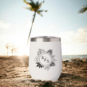 Romantische Hochzeit tropischer Vegetation