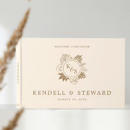 Romantische Hochzeit tropischer Vegetation Gästebuch