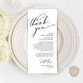 Romantische Hochzeit Vielen Dank Platzierung Karte