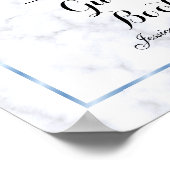 Romantische Hochzeit von Blue Marble Poster (Ecke)