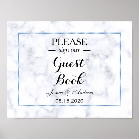 Romantische Hochzeit von Blue Marble Poster (Vorne)