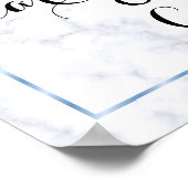 Romantische Hochzeit von Blue Marble Poster (Ecke)