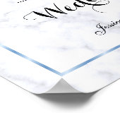 Romantische Hochzeit von Blue Marble Poster (Ecke)