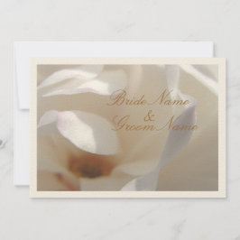 Romantische Hochzeit von Ivory Magnolia Einladung