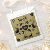 Romantische Hochzeit von Pferd und Kart Geschenktütchen (Ausgeschnitten)