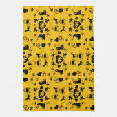 Romantische Hochzeit von Pferd und Kart Geschirrtuch (Vertikal)