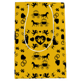 Romantische Hochzeit von Pferd und Kart Mittlere Geschenktüte