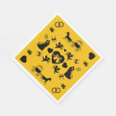 Romantische Hochzeit von Pferd und Kart Serviette (Ecke)