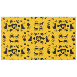 Romantische Hochzeit von Pferd und Kart Tischdecke