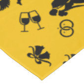 Romantische Hochzeit von Pferd und Kart Tischdecke (Schrägansicht)