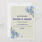 Romantische Hochzeitsankündigung Save The Date (Vorderseite)