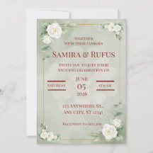 romantische Hochzeitseinladung