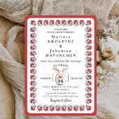 romantische Hochzeitseinladung Einladung