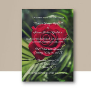 Romantische Hochzeitseinladung nach Maß Einladung